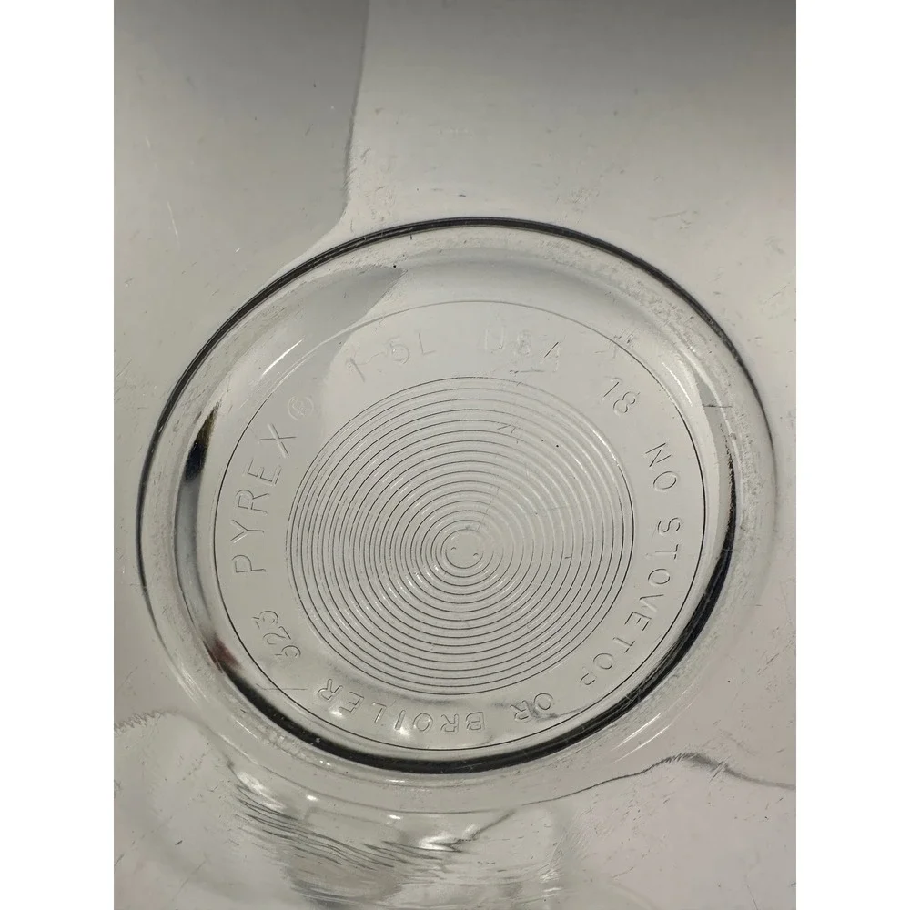 Pyrex Clear Glass Mixing Bowl Set 322 323 325 1L 1.5L 2.5L Nested Corning USA